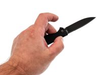 Складной нож Daggerr Dopey all black DL, сталь 8Cr14MoV, рукоять FRN