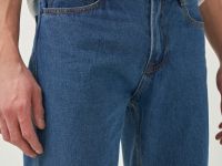 Прямые джинсы, Синий