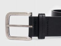 Ремень с широкой пряжкой, Черный