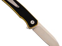 Складной нож Снайпер Техно малый, сталь VG-10, рукоять G10 черно-желтый