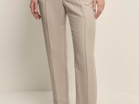 Брюки зауженного кроя с добавлением льна