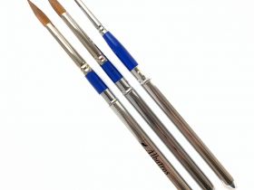 Кисть имитация колонка №2 круглая Альбатрос, в футляре