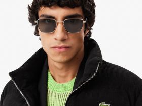 Мужская вельветовая куртка-пуховик Lacoste