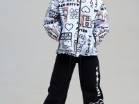 Куртка текстильная с полиуретановым покрытием для девочек (ветровка)