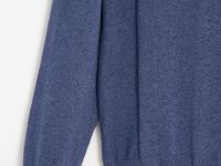 Джемпер из шерсти и хлопка с округлой горловиной