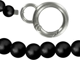 Шнурок Krutoff Бусы для телефона и ключей 1,1 м Чёрный