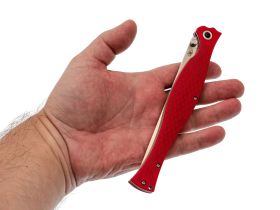 Складной нож Reptilian "Лаврак", сталь VG10, рукоять G10, красный