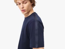 Мужская хлопковая футболка Lacoste стандартного кроя