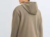 Толстовка на молнии с капюшоном, Коричневый