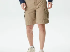 Мужские шорты Lacoste из хлопка и льна