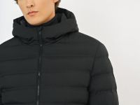 Лёгкая утеплённая куртка, Черный