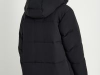 Пуховое полупальто со съемным капюшоном