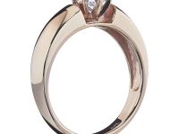 Кольцо из красного золота с бриллиантом э0201кц04082400