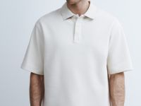 Поло свободного силуэта, Белый