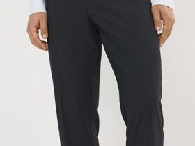 Брюки c микрорисунком, Серый