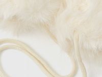 Варежки из искусственного меха для девочек, Белый