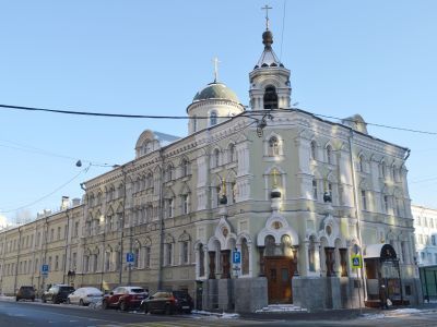 Главный корпус с храмом свв. прпп. Сергия и Германа Валаамских чудотворцев и храмом св. блгв. кн. Александра Невского (часовня), 1900-1901 гг., гражданский инженер А.И.Рооп