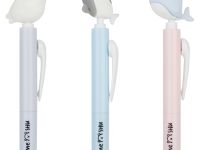 Ручка шариковая автоматическая MESHU "Sea Cuties" синяя, 0,7мм, корпус ассорти