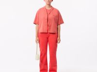 Женские прямые джинсы Lacoste из экологиески чистого хлопка