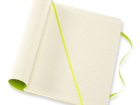 Записная книжка в линейку Moleskine "Classic Soft" XLarge 19х25 см 192 стр., обложка мягкая лайм