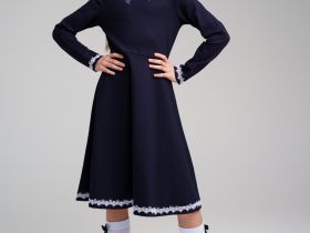 Платье трикотажное для девочек