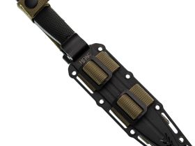 Туристический нож Кмет, сталь AUS-8, рукоять резинопластик черный