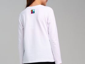 Фуфайка трикотажная для девочек (футболка с длинными рукавами)