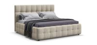 Босс Кровать+ПМ 180*200 Велюр Реал бежевый