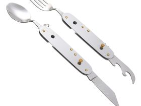 Нож перочинный Stinger, 109 мм, 8 функций, серый