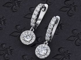 Серьги из белого золота э4712сг04201517