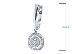 Серьги из белого золота э4712сг11172700