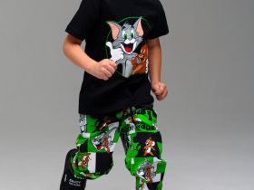 Комплект трикотажный для мальчиков: фуфайка (футболка), брюки