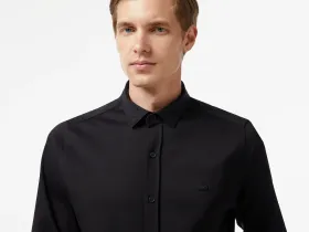 Мужская рубашка Lacoste приталенного кроя