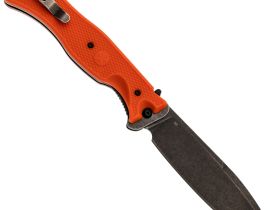 Складной нож НОКС Офицерский С3, сталь D2, рукоять пластик, оранжевый