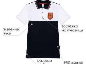 Сорочка трикотажная с воротником поло для мальчиков