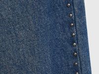 Джинсы с заклёпками для девочек, Синий