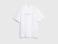 Футболка с текстовым принтом, Белый