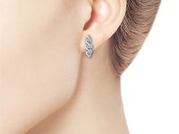 Серьги из белого золота с бриллиантами э0901сг08177700