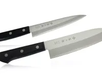 Набор из 2-х кухонных ножей Tojiro Western Knife TBS-200, сталь VG-10, рукоять дерево, черный