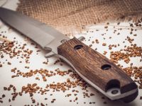 Нож для выживания Командор, сталь 65х13, рукоять венге