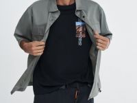 Футболка с природным термопринтом O'STIN х Экспедиция, Черный