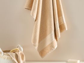 Полотенце махровое Basena, кремовое