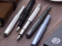 Ручка перьевая Kaweco AL Sport EF 0,5 мм, чернила синие, корпус розовая