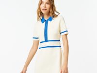 Женское платье Lacoste с короткими рукавами и молнией