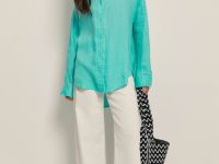 Блузка из конопляной ткани