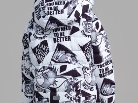 Куртка текстильная с полиуретановым покрытием для девочек