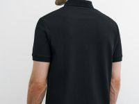 Поло из плотного хлопка, Черный