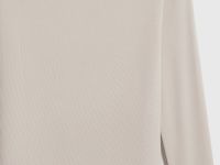 Лонгслив из вискозы, Бежевый