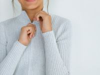 Кардиган на молнии для девочек, Серый