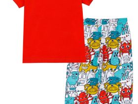 Комплект трикотажный для мальчиков: фуфайка (футболка), брюки